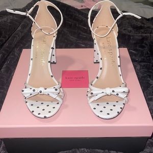 Brand new Kate spade heeled sandals (polka dot)